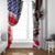 The United States Independence Day Window Curtain We The People Watercolor Style