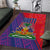 Haiti National Emblem Area Rug Dashiki and Polynesian Pattern