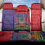 Haiti National Emblem Back Car Seat Cover Dashiki and Polynesian Pattern