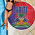 Haiti National Emblem Beach Blanket Dashiki and Polynesian Pattern
