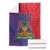 Haiti National Emblem Blanket Dashiki and Polynesian Pattern
