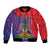 Haiti National Emblem Bomber Jacket Dashiki and Polynesian Pattern