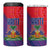 Haiti National Emblem 4 in 1 Can Cooler Tumbler Dashiki and Polynesian Pattern