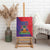 Haiti National Emblem Canvas Wall Art Dashiki and Polynesian Pattern