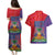 Haiti National Emblem Couples Matching Puletasi and Hawaiian Shirt Dashiki and Polynesian Pattern