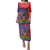 Haiti National Emblem Family Matching Puletasi and Hawaiian Shirt Dashiki and Polynesian Pattern