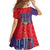 Haiti National Emblem Family Matching Summer Maxi Dress and Hawaiian Shirt Dashiki and Polynesian Pattern