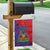 Haiti National Emblem Garden Flag Dashiki and Polynesian Pattern