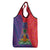 Haiti National Emblem Grocery Bag Dashiki and Polynesian Pattern