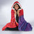 Haiti National Emblem Hooded Blanket Dashiki and Polynesian Pattern