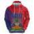 Haiti National Emblem Hoodie Dashiki and Polynesian Pattern