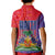 Haiti National Emblem Kid Polo Shirt Dashiki and Polynesian Pattern
