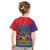 Haiti National Emblem Kid T Shirt Dashiki and Polynesian Pattern