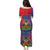 Haiti National Emblem Puletasi Dashiki and Polynesian Pattern