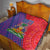 Haiti National Emblem Quilt Dashiki and Polynesian Pattern