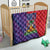 Haiti National Emblem Quilt Dashiki and Polynesian Pattern