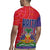 Haiti National Emblem Rugby Jersey Dashiki and Polynesian Pattern
