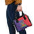 Haiti National Emblem Shoulder Handbag Dashiki and Polynesian Pattern