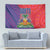 Haiti National Emblem Tapestry Dashiki and Polynesian Pattern