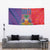 Haiti National Emblem Tapestry Dashiki and Polynesian Pattern