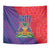 Haiti National Emblem Tapestry Dashiki and Polynesian Pattern