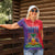 Haiti National Emblem Women Polo Shirt Dashiki and Polynesian Pattern