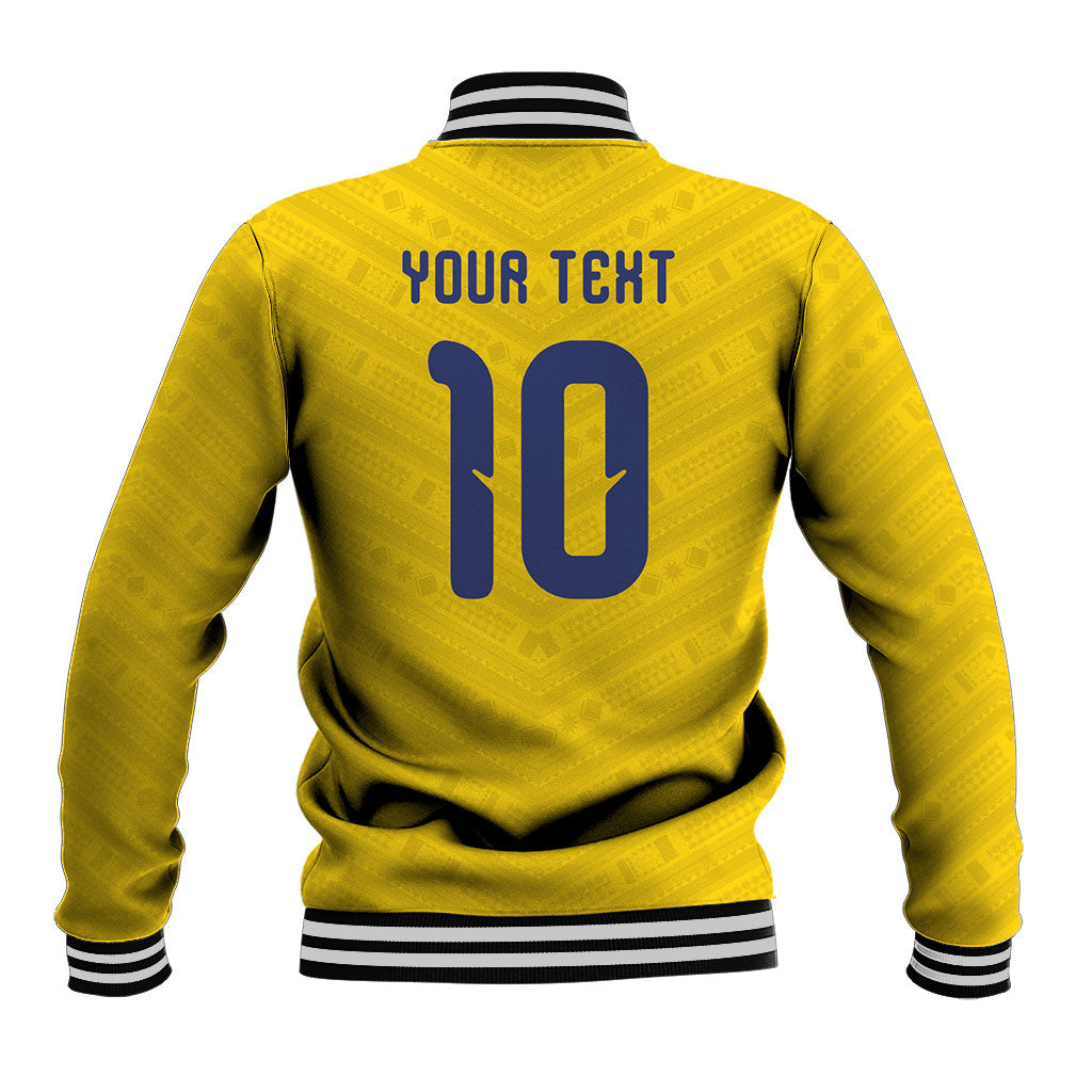 Colombia National Football Custom Baseball Jacket Glory 2026 Inspired Sombrero Vueltiao