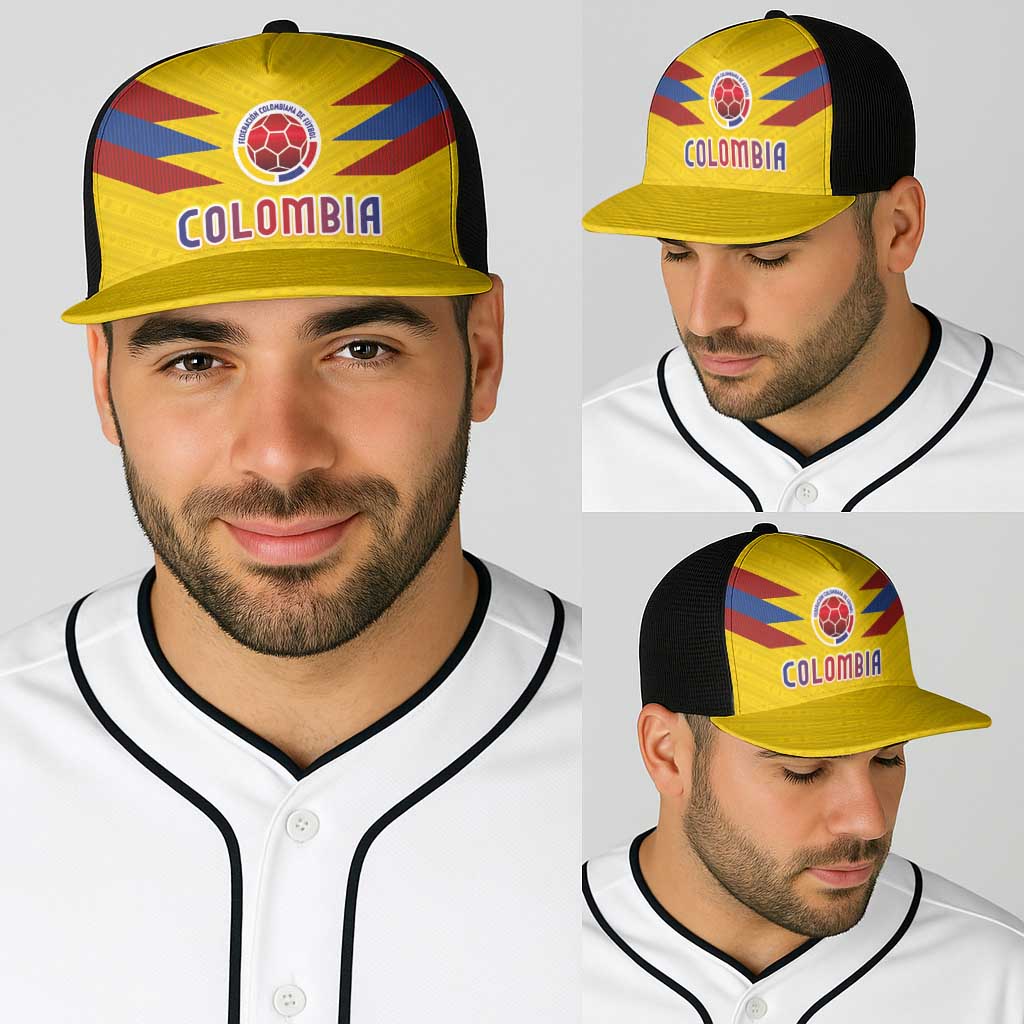 Colombia National Football Baseball Net Cap Glory 2026-Inspired Sombrero Vueltiao