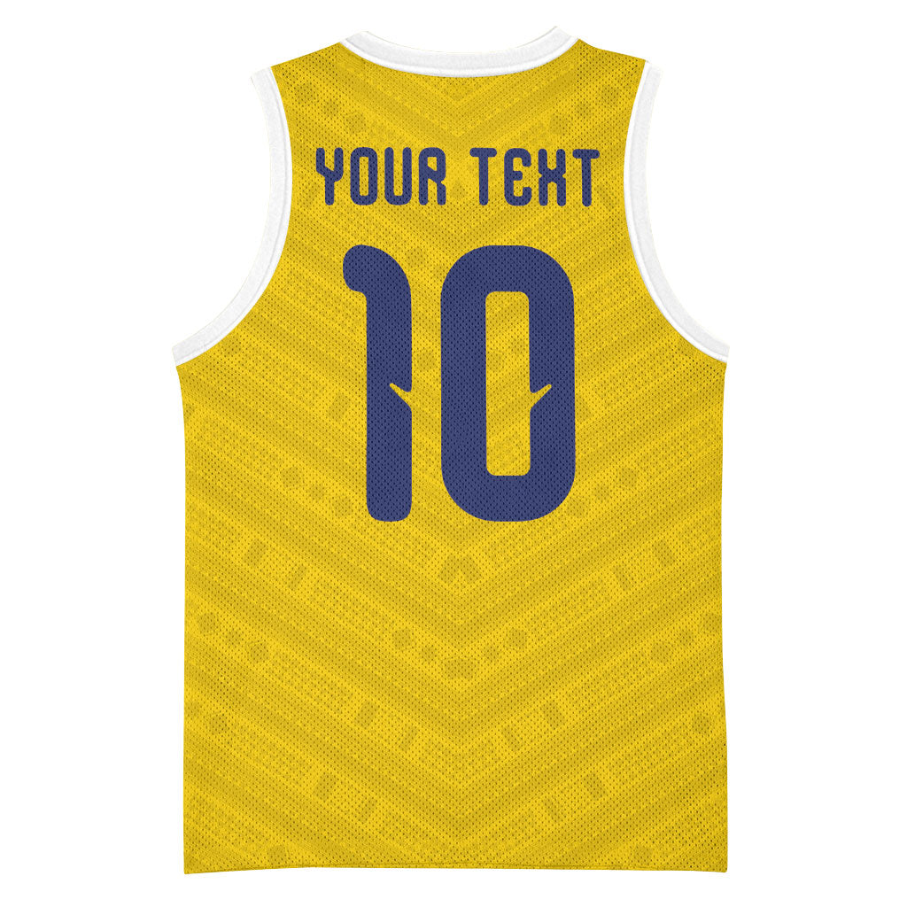 Colombia National Football Custom Basketball Jersey Glory 2026 Inspired Sombrero Vueltiao