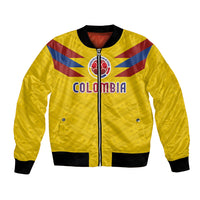 Colombia National Football Custom Bomber Jacket Glory 2026 Inspired Sombrero Vueltiao