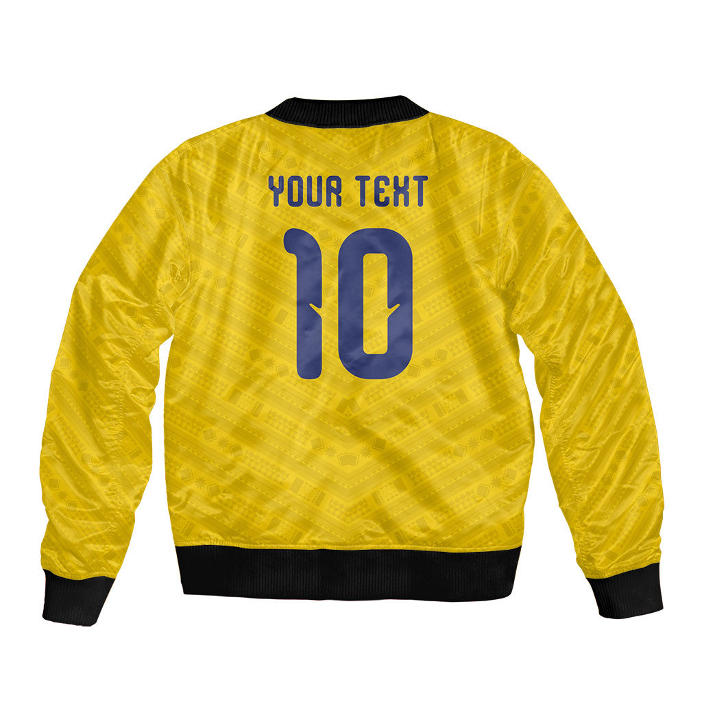 Colombia National Football Custom Bomber Jacket Glory 2026 Inspired Sombrero Vueltiao
