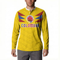 Colombia National Football Custom Button Sweatshirt Glory 2026 Inspired Sombrero Vueltiao