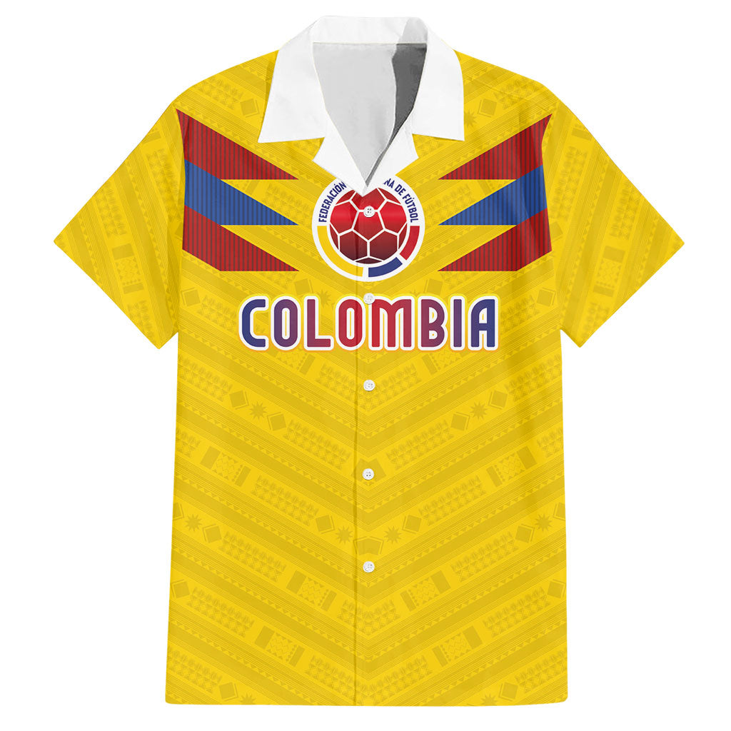 Colombia National Football Custom Hawaiian Shirt Glory 2026 Inspired Sombrero Vueltiao