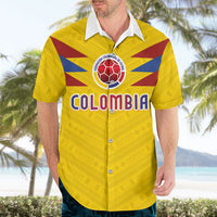 Colombia National Football Custom Hawaiian Shirt Glory 2026 Inspired Sombrero Vueltiao