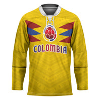 Colombia National Football Custom Hockey Jersey Glory 2026 Inspired Sombrero Vueltiao