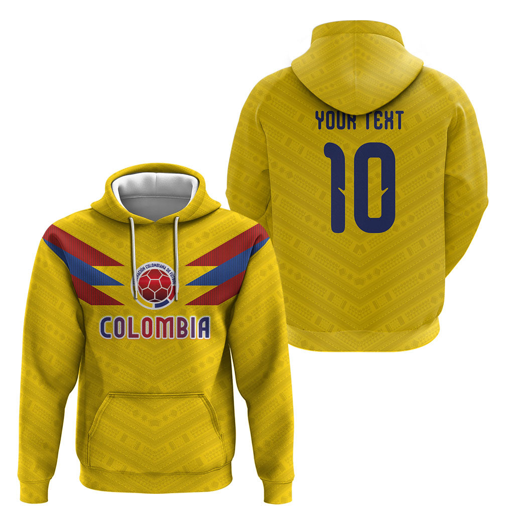Colombia National Football Custom Hoodie Glory 2026 Inspired Sombrero Vueltiao