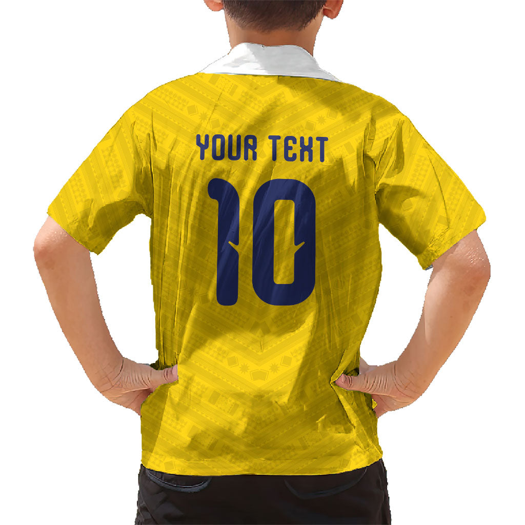 Colombia National Football Custom Kid Hawaiian Shirt Glory 2026 Inspired Sombrero Vueltiao