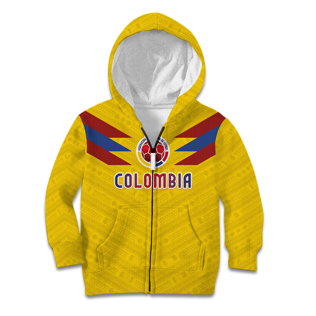 Colombia National Football Custom Kid Hoodie Glory 2026 Inspired Sombrero Vueltiao