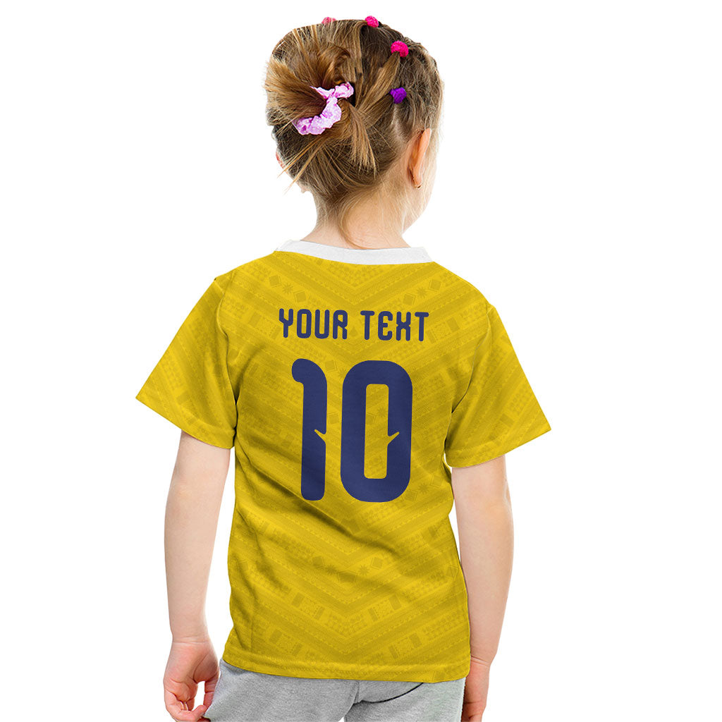 Colombia National Football Custom Kid T Shirt Glory 2026 Inspired Sombrero Vueltiao