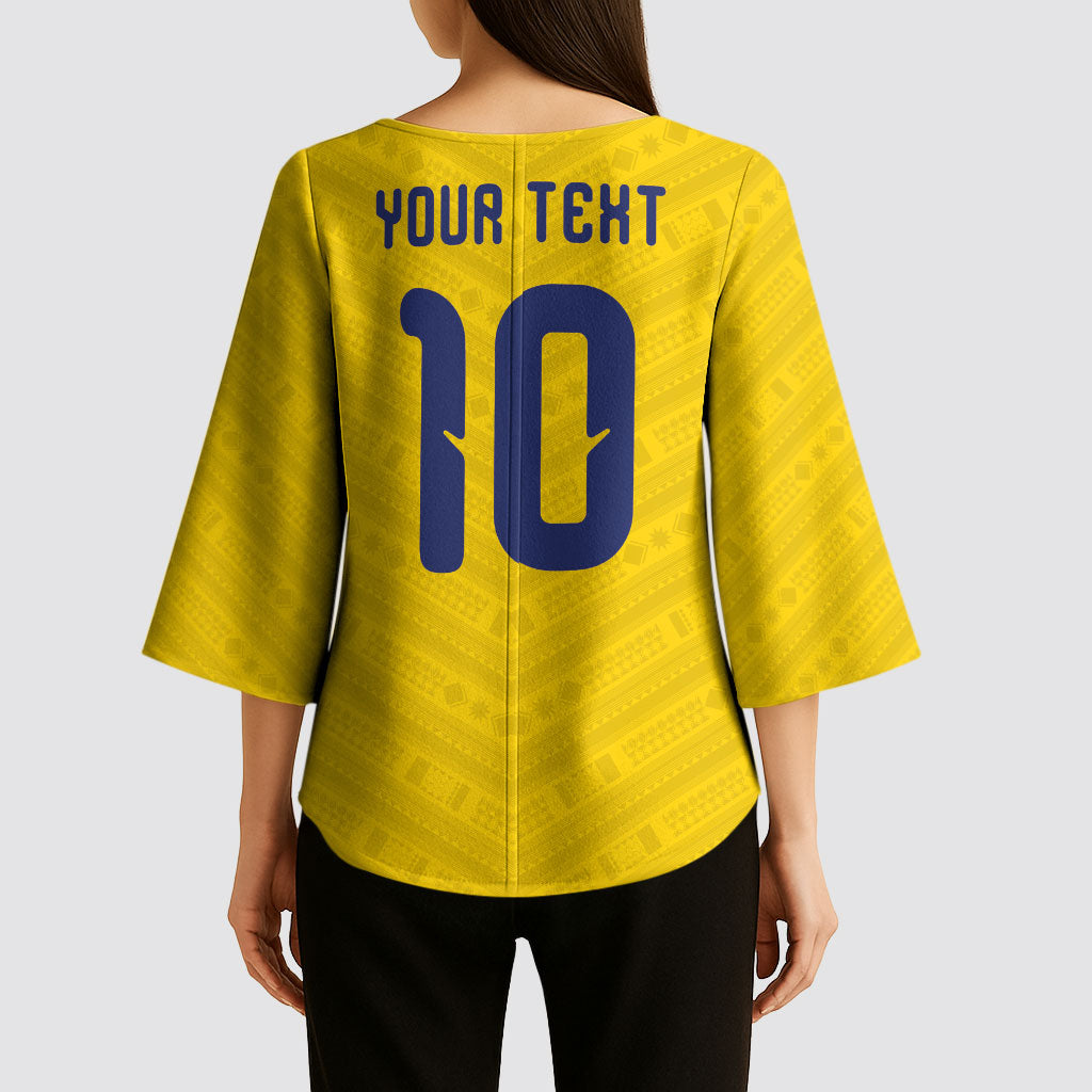 Colombia National Football Custom Kimono Sleeve Blouse Glory 2026 Inspired Sombrero Vueltiao