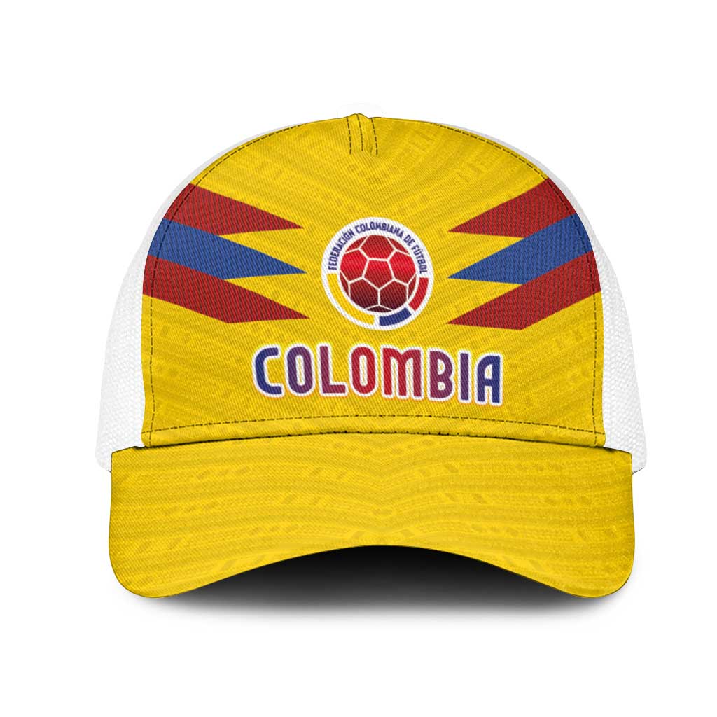 Colombia National Football Mesh Trucker Cap Glory 2026-Inspired Sombrero Vueltiao
