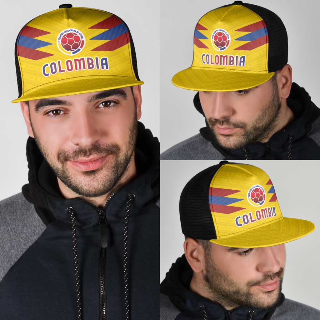 Colombia National Football Mesh Trucker Cap Glory 2026-Inspired Sombrero Vueltiao