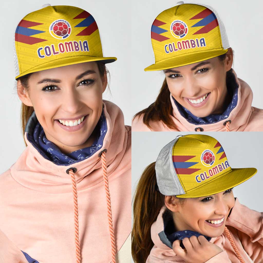 Colombia National Football Mesh Trucker Cap Glory 2026-Inspired Sombrero Vueltiao