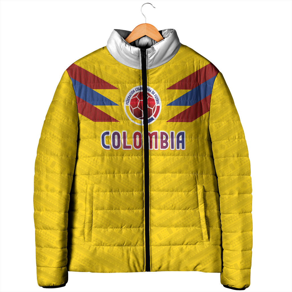 Colombia National Football Custom Padded Jacket Glory 2026 Inspired Sombrero Vueltiao