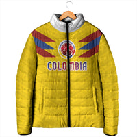 Colombia National Football Custom Padded Jacket Glory 2026 Inspired Sombrero Vueltiao