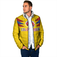 Colombia National Football Custom Padded Jacket Glory 2026 Inspired Sombrero Vueltiao