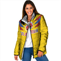 Colombia National Football Custom Padded Jacket Glory 2026 Inspired Sombrero Vueltiao