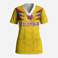 Colombia National Football Custom Scrub Top Glory 2026 Inspired Sombrero Vueltiao