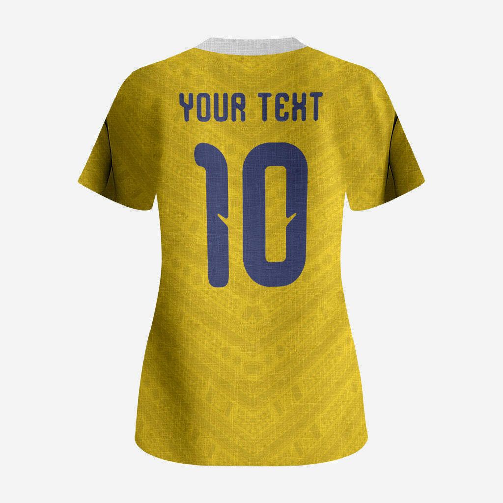 Colombia National Football Custom Scrub Top Glory 2026 Inspired Sombrero Vueltiao