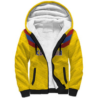 Colombia National Football Custom Sherpa Hoodie Glory 2026 Inspired Sombrero Vueltiao